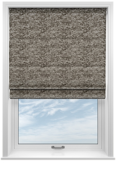 Cyrus Crushed Velvet, Moonlight - Roman Blind